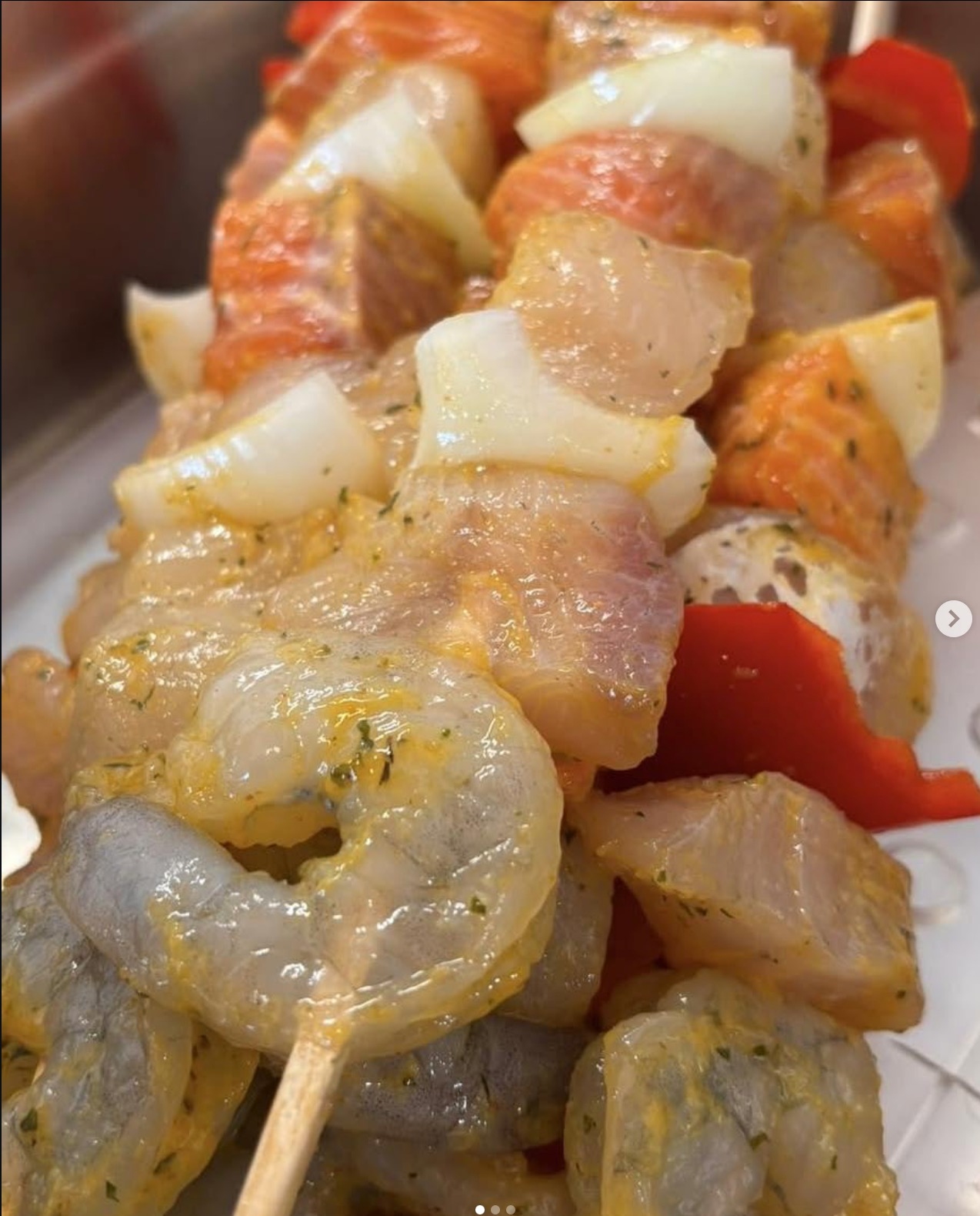 Brochettes de poisson